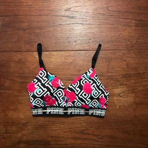 Victoria’s Secret PINK patterned bra 32D